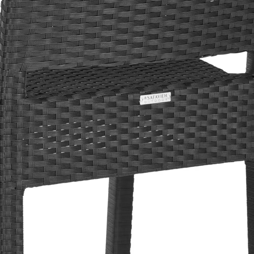 Bethel 29.5 In. Black Bar Stool