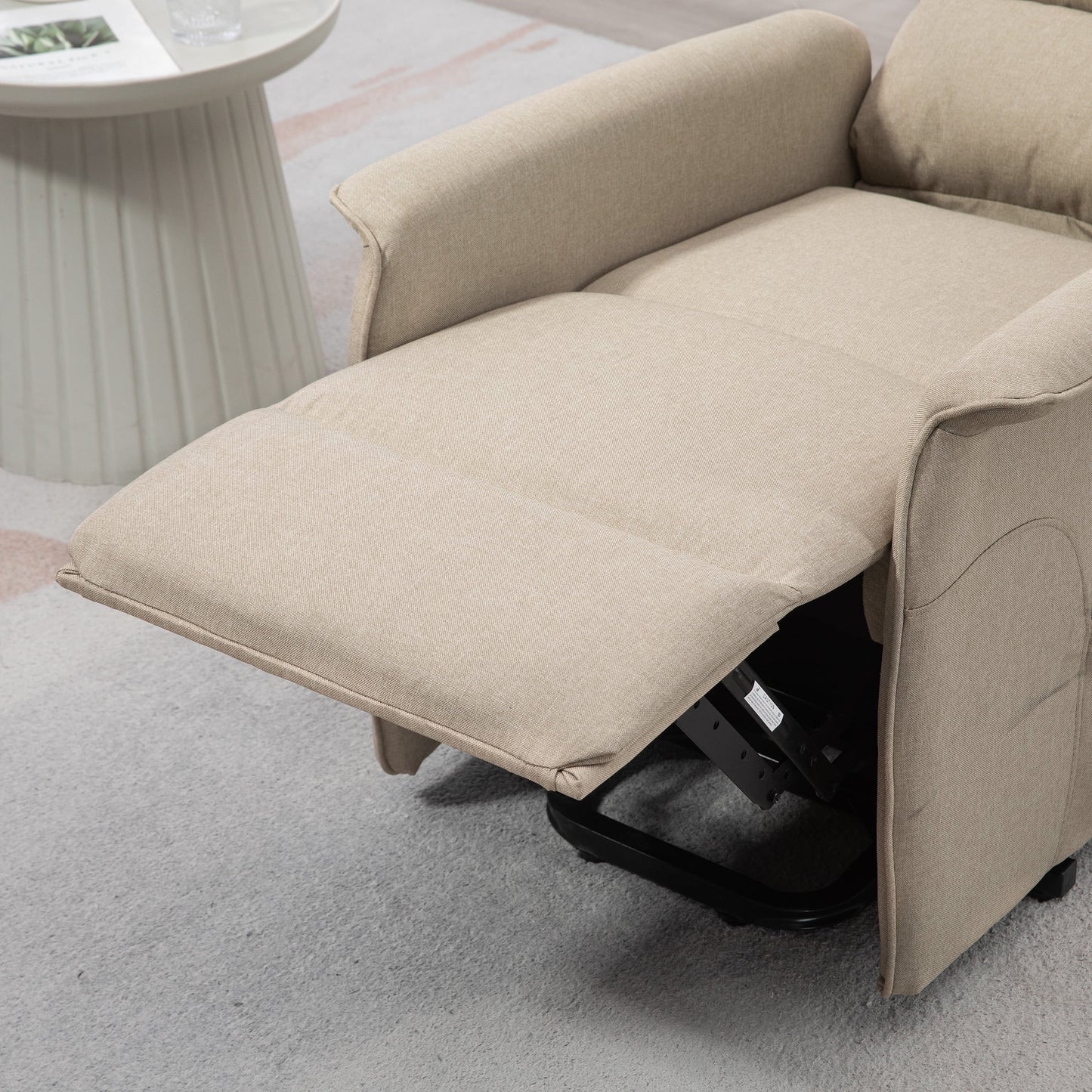 Electric Power Lift Recliner Chair for the Elderly, Beige