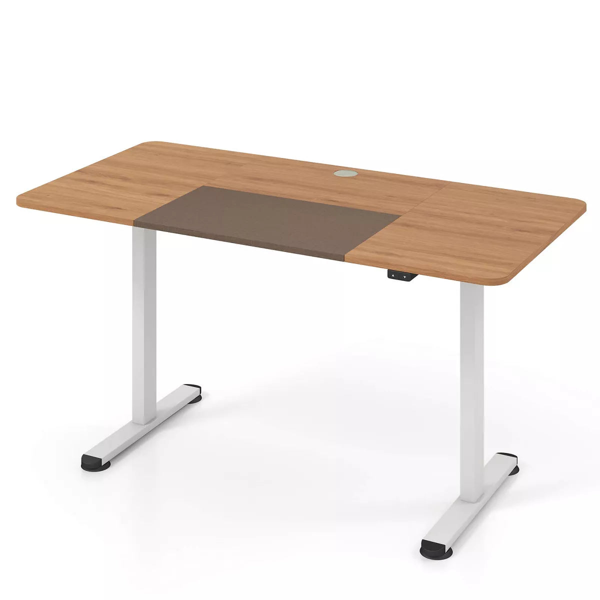 Costway Electric Height Adjustable Standing Desk, Sit to Stand Computer Workstation Home Office Desk