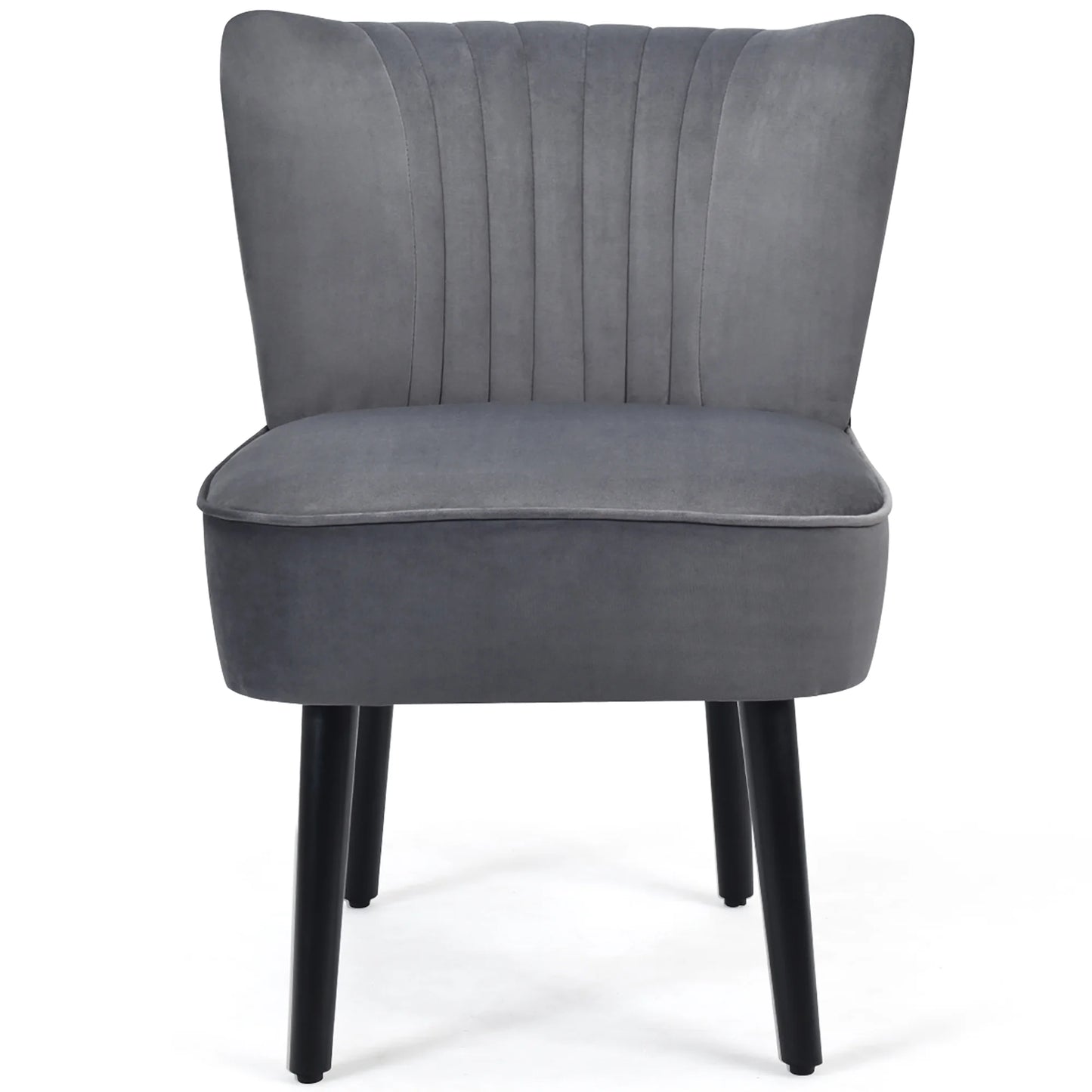 Set of 2 Armless Accent Chair Upholstered Leisure Chair Single Sofa Turquoise\Stone Grey\ Dark Grey
