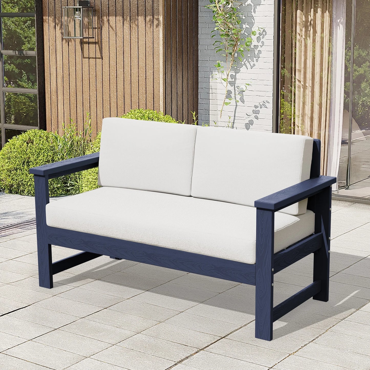 Patio Furniture Sets on Sale, 2 Pieces Patio Chairs W/ Cushions, Gray