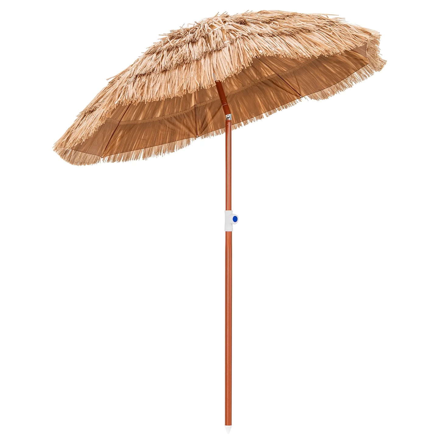 Patio 6FT Tropical Thatched Tiki Beach Umbrella Portable Outdoor Market Tilt