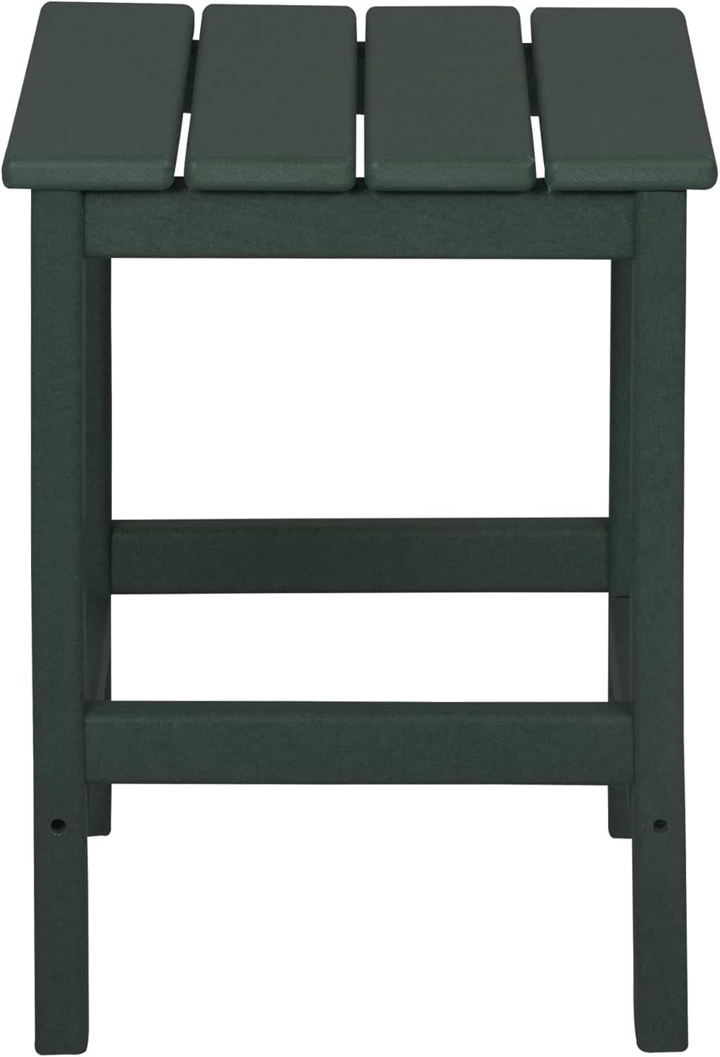 WO Home Furniture Adirondack Chair Table Set of 2 PCS Outdoor Folding Chair W Side Table Weather/Uv Resistant for Lawn, Garden, Bon Fire, Balcony (Dark Green)