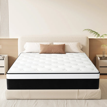 Twin Mattress, 14 Inch Hybrid Mattress in a Box,Medium Firm