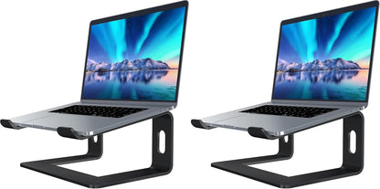 Laptop Stand, Aluminum Computer Riser, Ergonomic Laptops Elevator for Desk, Metal Holder Compatible with 10 to 15.6 Inches Notebook Computer, Purple