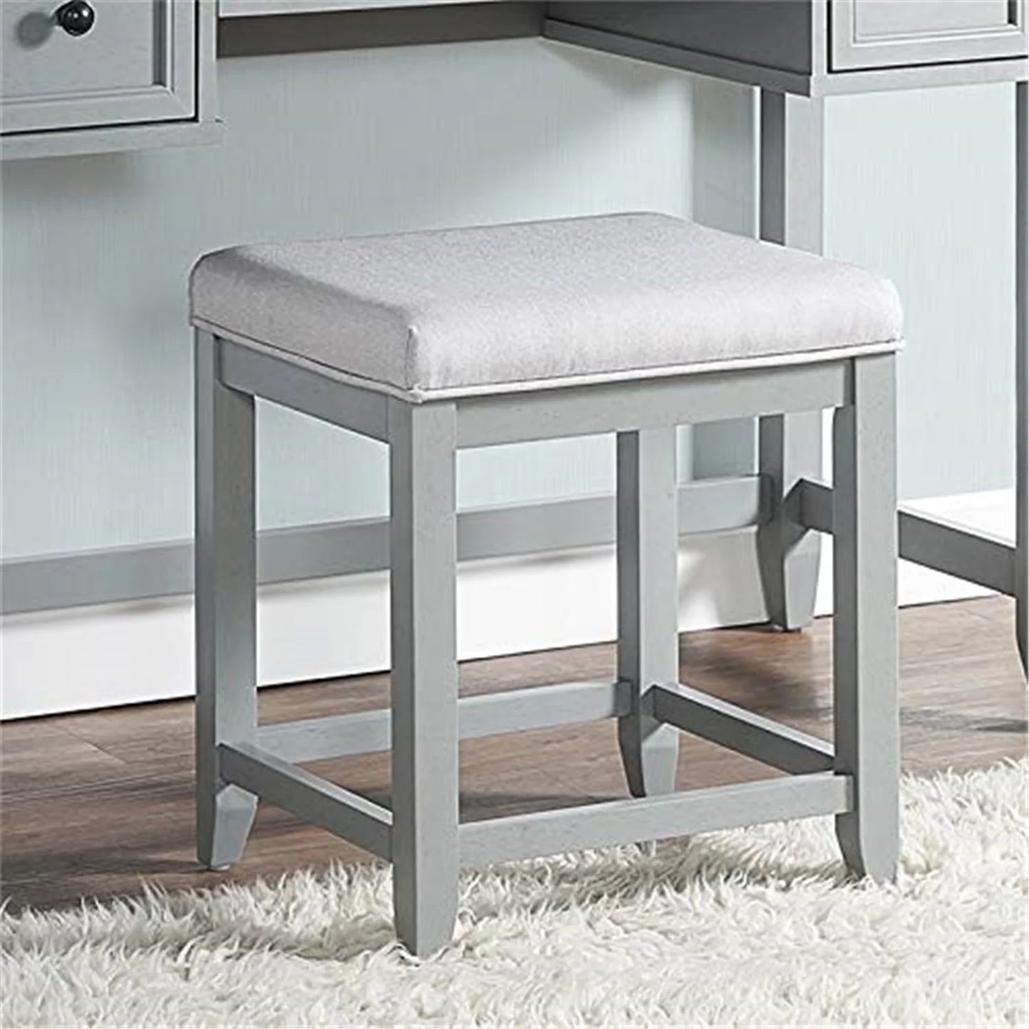 Vista Vanity Stool Gray/Shale