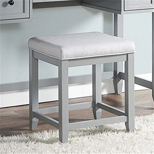 Vista Vanity Stool Gray/Shale