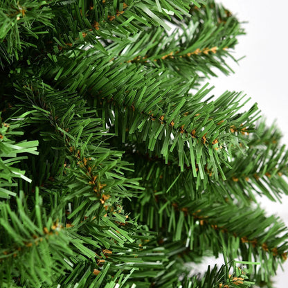 7.5FT PVC Christmas Tree 1346 Tips Hinged Solid Metal Leg