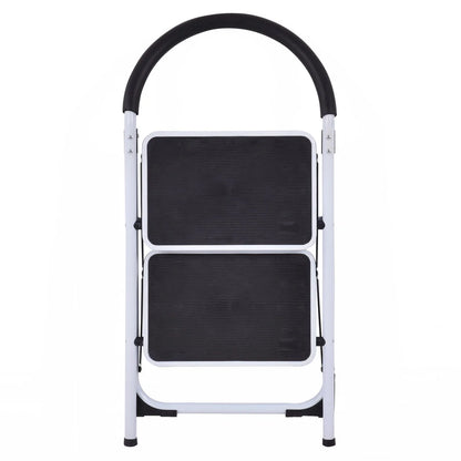 2 Step Ladder Folding Stool Heavy Duty 330Lbs Capacity Industrial Lightweight
