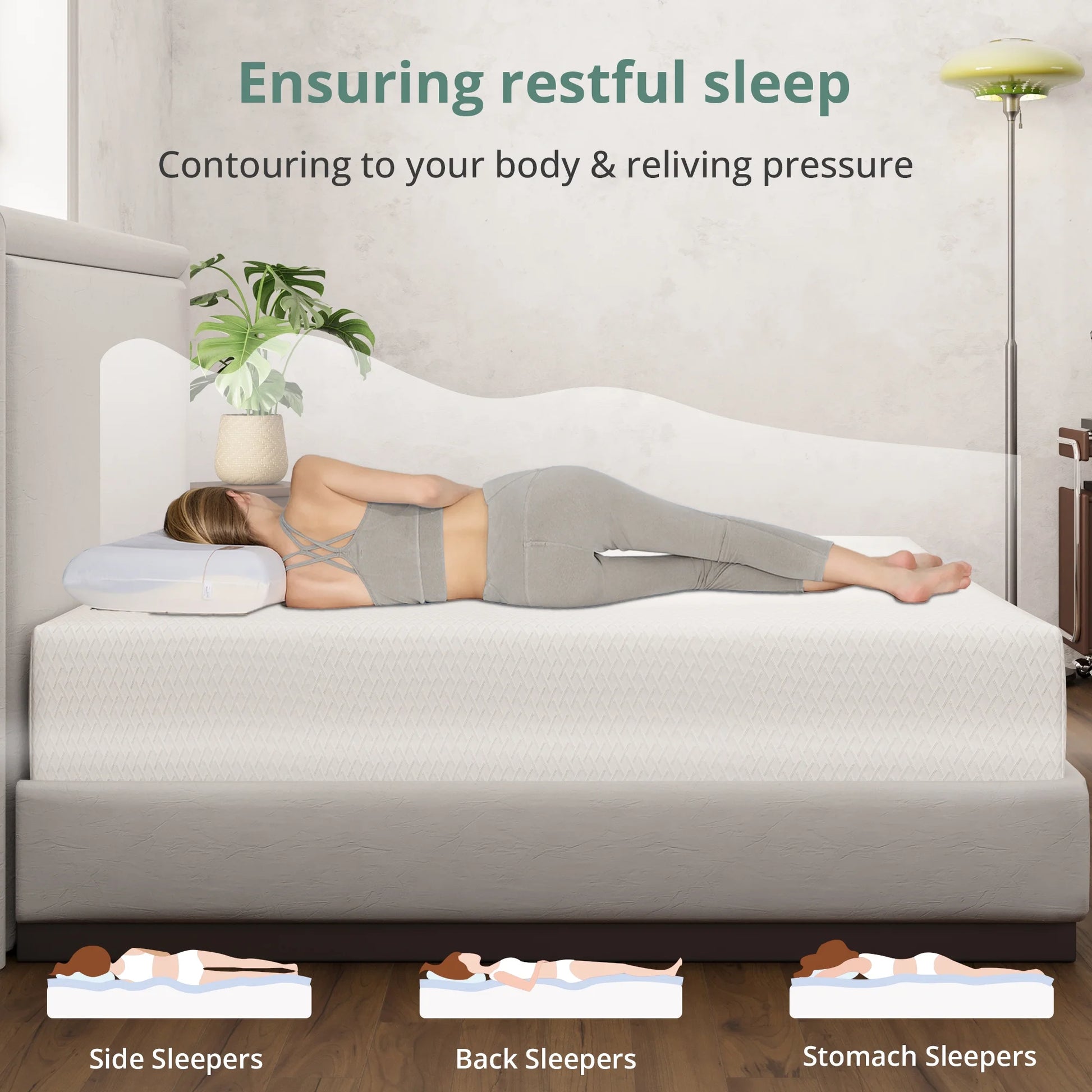 Truezen Twin Mattress, 6" Memory Foam Mattresses in a Box, Medium