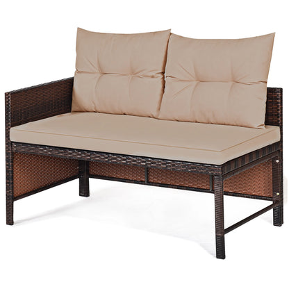3PCS Outdoor Rattan Sofa Set