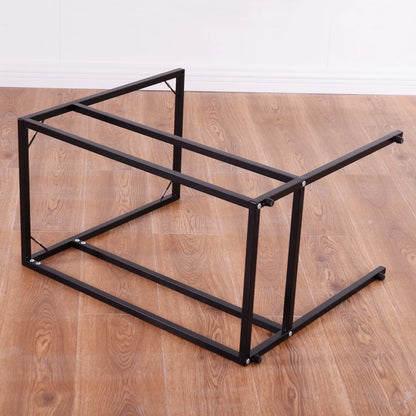 Coffee Tray Side Sofa End Table Ottoman Couch Stand TV Lap Snack W/Glass Top New