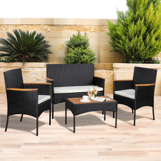 Rassan 4 - Person Outdoor Seating Group with Cushions