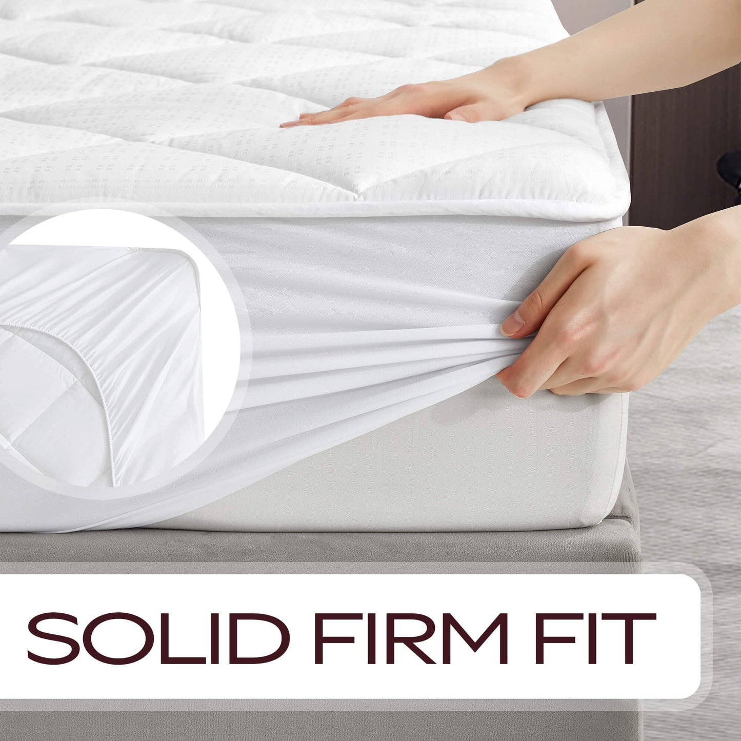 MAXI Twin Size Mattress Pad - Luxurious Cotton Sateen Mattress Protector - Soft, Comfortable, and Breatheable Mattress Cover - Mattress Pad Protects Mattress from Dust, Dirt, Spills, and Stains.