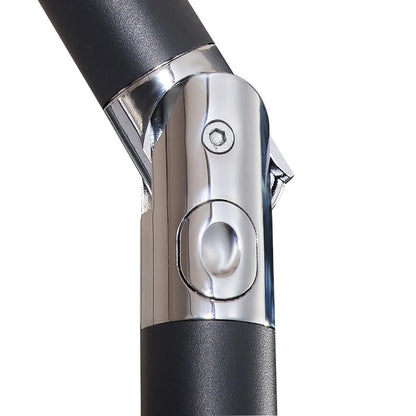 9FT Patio Solar Umbrella LED Patio Market Steel Tilt W/ Crank Outdoor