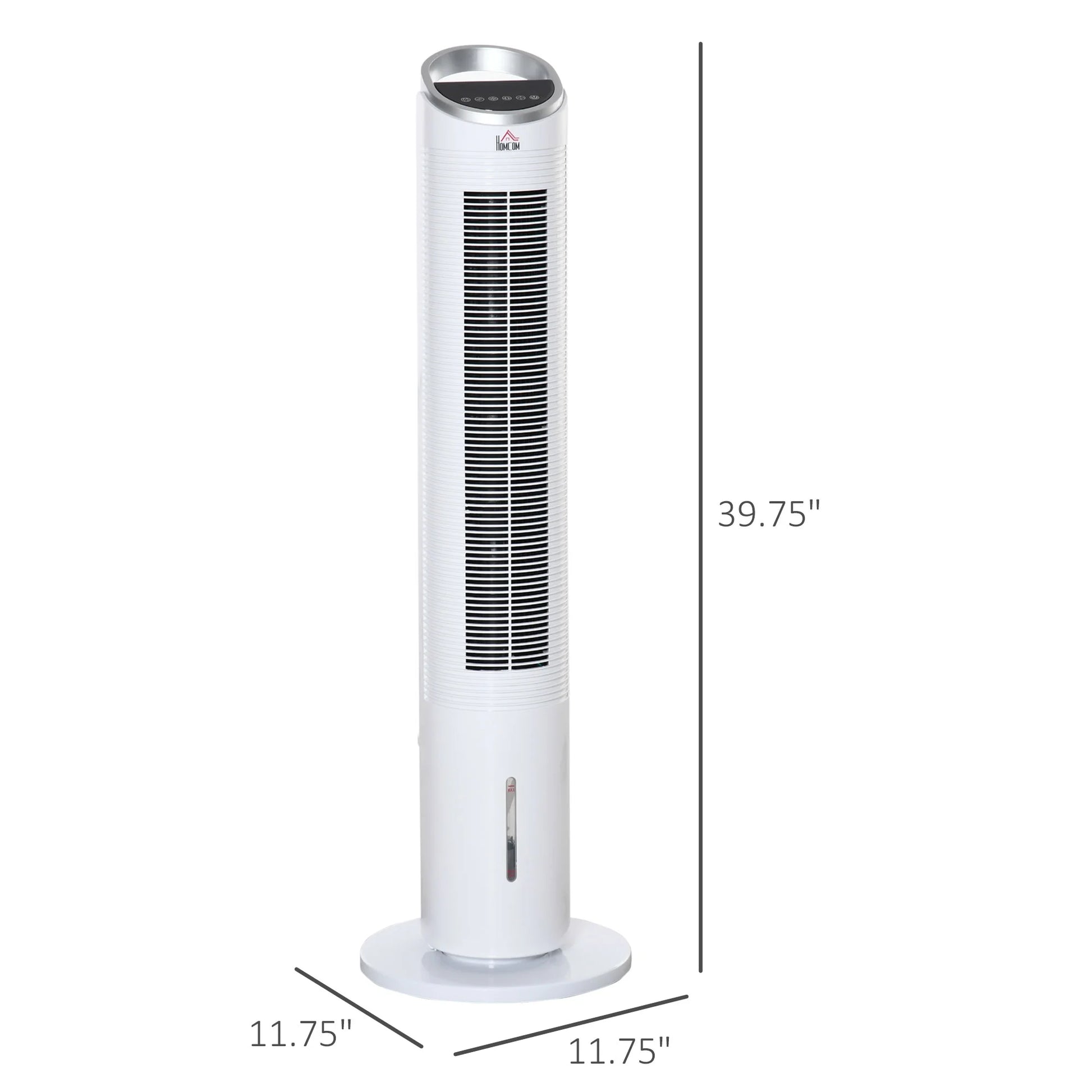 40" Portable Oscillating Air Cooler Fan for Home Office, 3-In-1 Standing Ice Floor Fan with Humidifier, 3 Modes, 3 Speeds, 8H Timer, Remote, LED Display, White