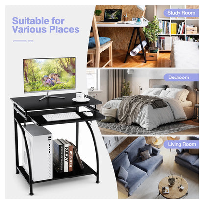 Computer Desk PC Laptop Writing Table Workstation Home Office Study Furniture