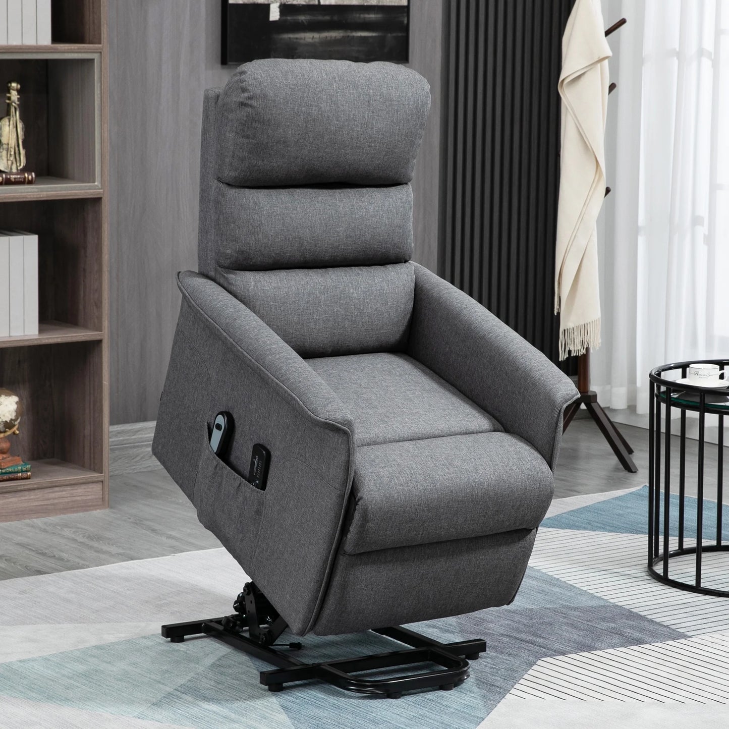Electric Power Lift Recliner Chair for the Elderly, Beige