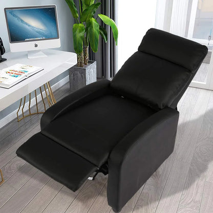 Recliner Chair for Adults Sofa Chair Recliner Massage Recliner Chair Ergonomic Lounge with Remote Control Gaming Recliner Chair Soft Reading Chair Living Room Chair Single Theater Seating Chair, Black