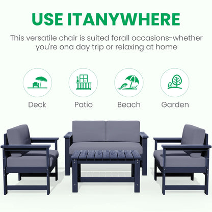Patio Furniture Sets on Sale, 2 Pieces Patio Chairs W/ Cushions, Gray