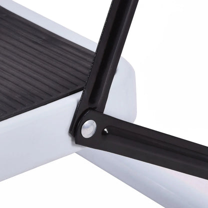 2 Step Ladder Folding Stool Heavy Duty 330Lbs Capacity Industrial Lightweight