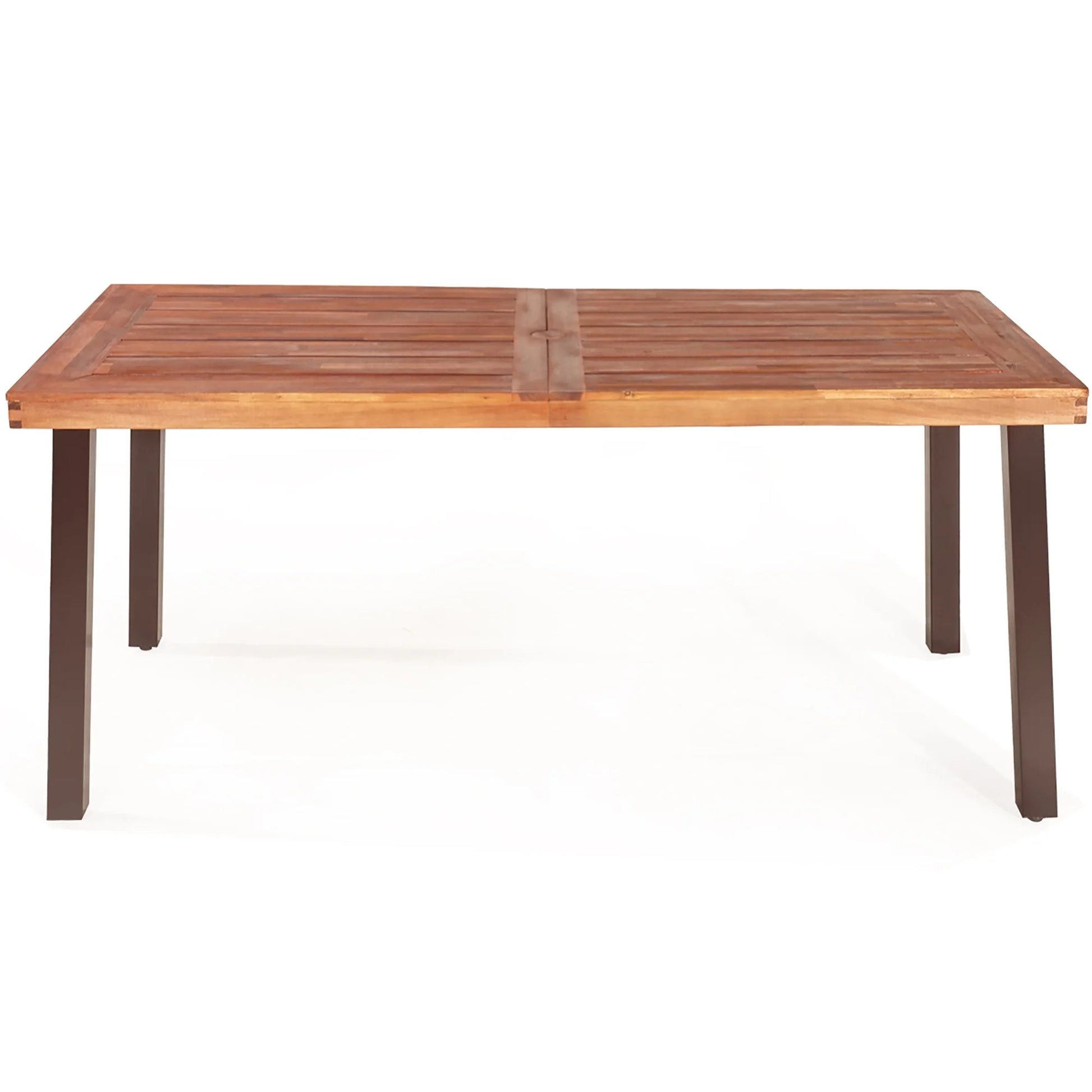 Rectangular Acacia Wood Dining Table Rustic Furniture Indoor &Outdoor