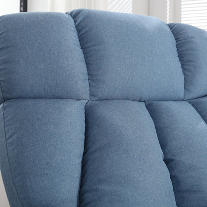 Power Lift Recliner Chair Recliners for Elderly with Heat and Massage Recliner Chair for Living Room with Infinite Position and Side Pocket,Usb Charge Port,Blue