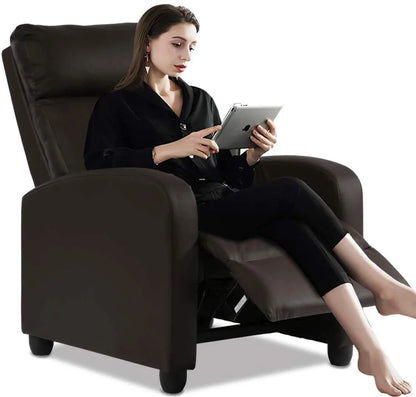 Recliner Chair for Adults Sofa Chair Recliner Massage Recliner Chair Ergonomic Lounge with Remote Control Gaming Recliner Chair Soft Reading Chair Living Room Chair Single Theater Seating Chair, Black