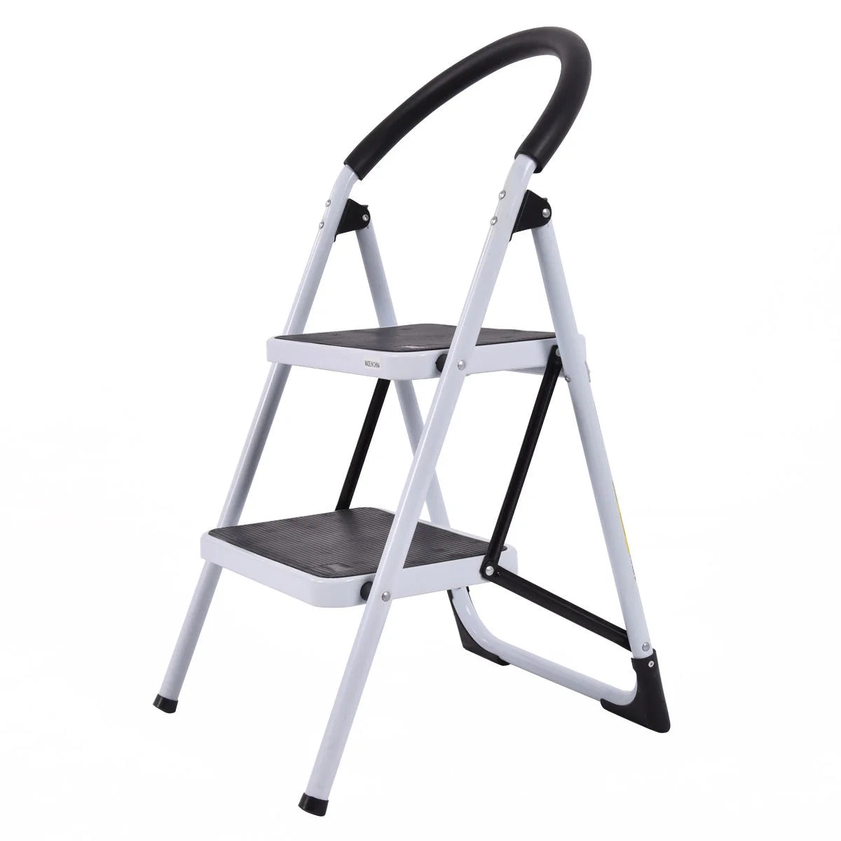 2 Step Ladder Folding Stool Heavy Duty 330Lbs Capacity Industrial Lightweight