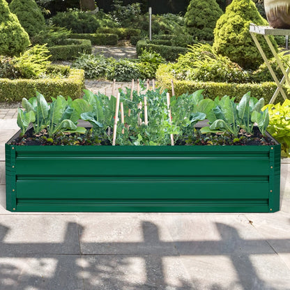 47"X35.5" Patio Raised Garden Bed Vegetable Flower Plant Dark Green New