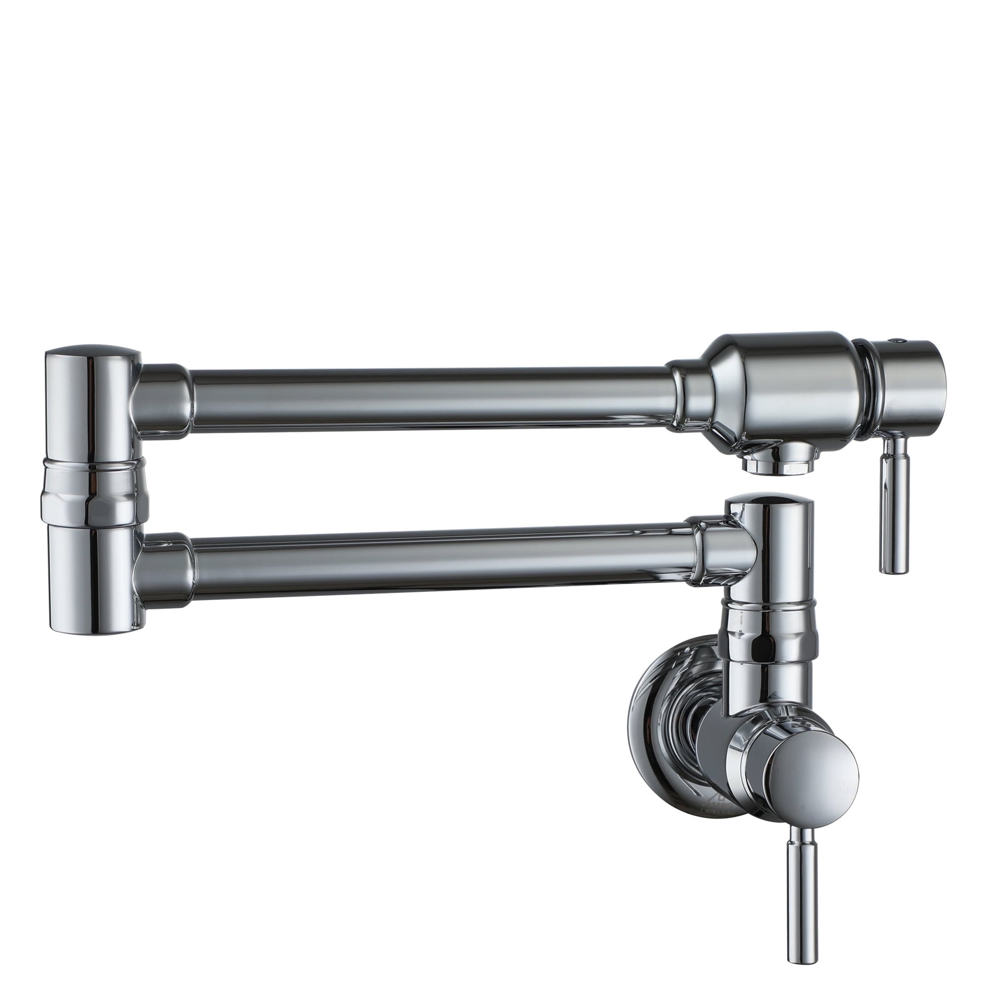 CASAINC Wall Mounted Pot Filler Kitchen Faucet with Dual Swing Arms, Chrome