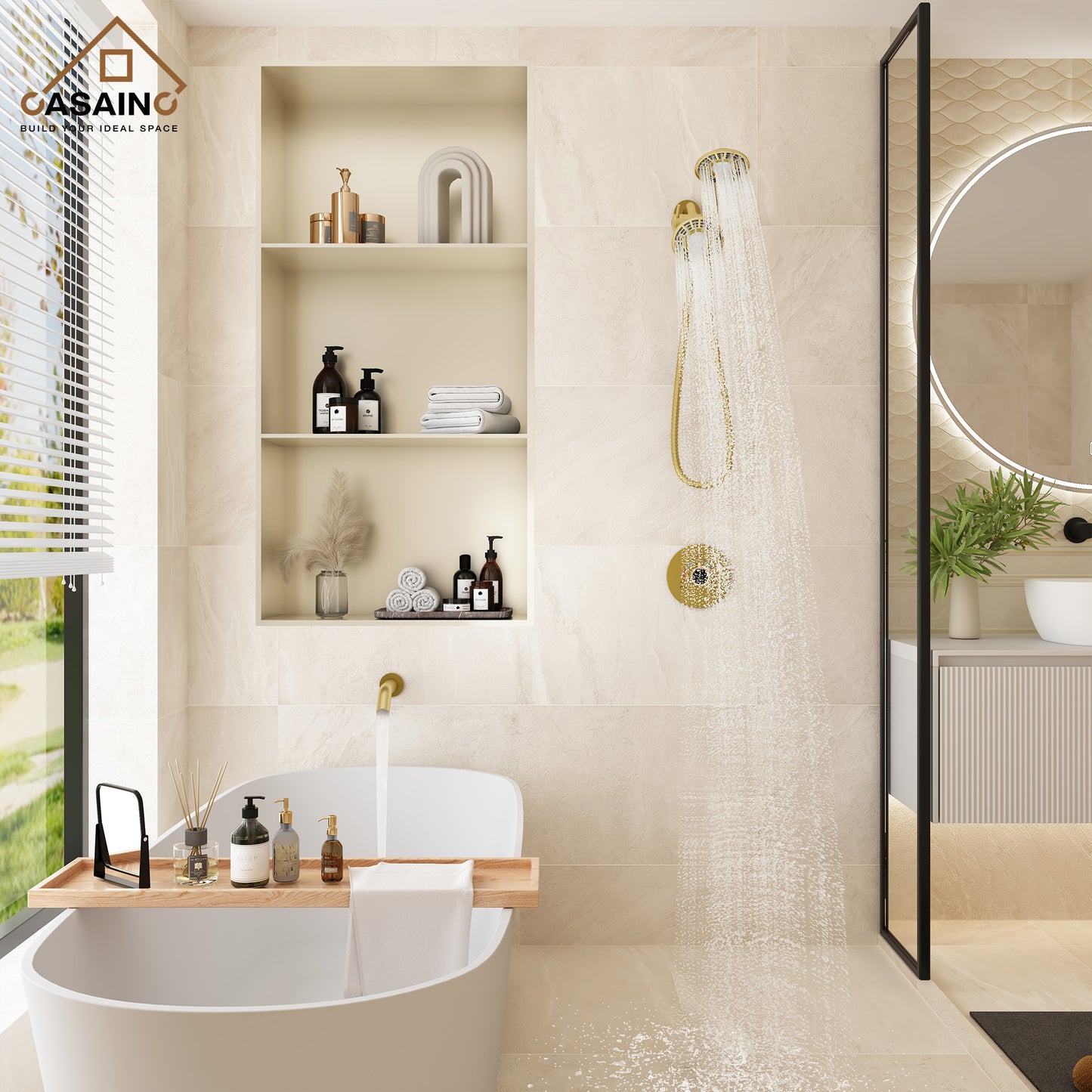 CASAINC Luxury Shower System Faucet