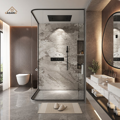 CASAINC 31 Inches Ceiling Mounted LED Shower System & Hand Shower
