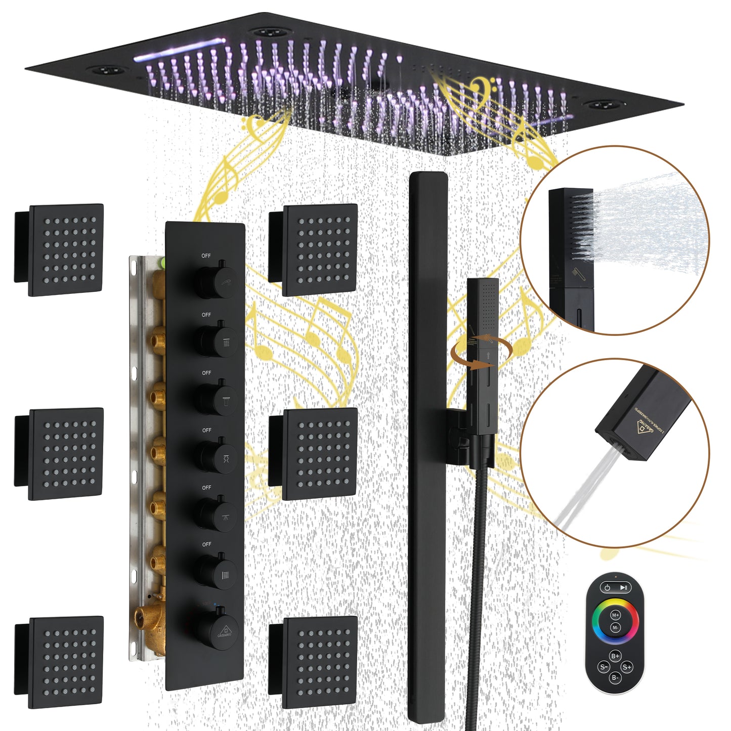 CASAINC Luxury Shower System Faucet