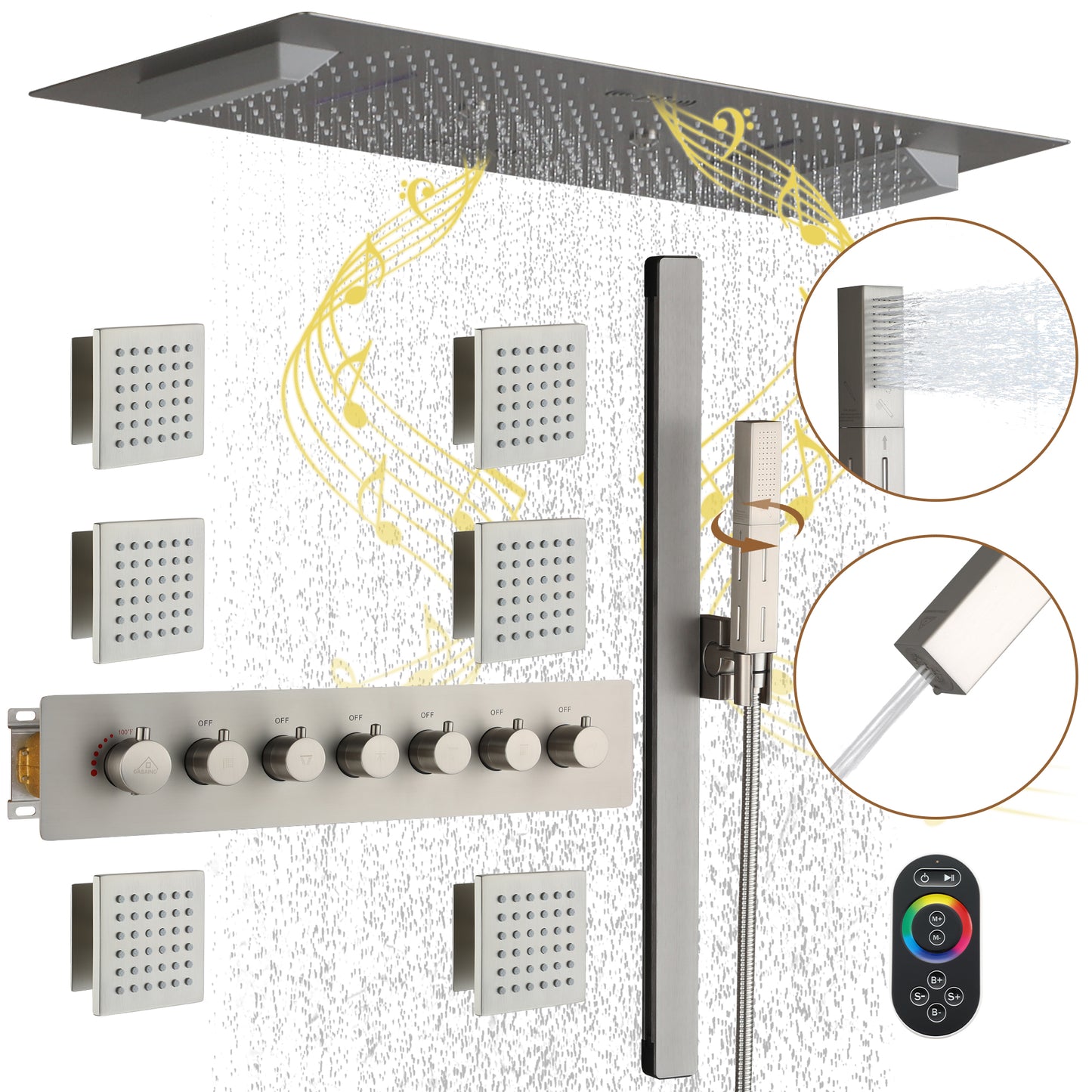 CASAINC Luxury Shower System Faucet