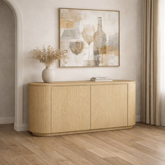 Olivia 2 Door Sideboard in Natural Oak