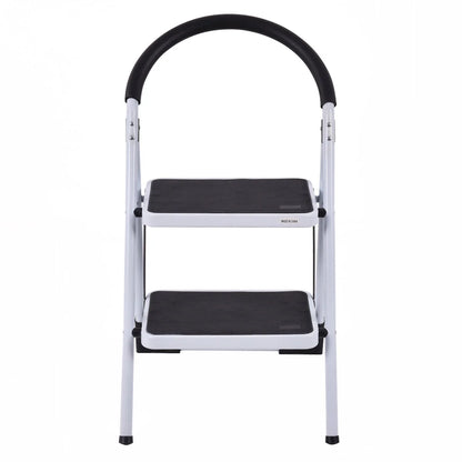 2 Step Ladder Folding Stool Heavy Duty 330Lbs Capacity Industrial Lightweight