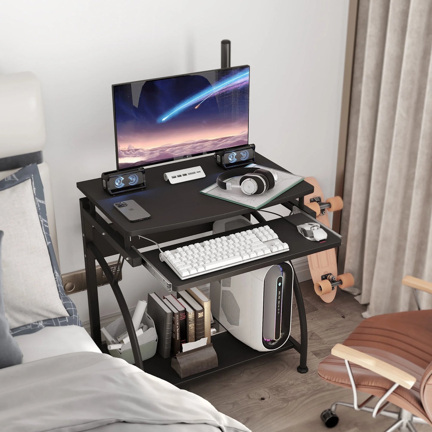 Computer Desk PC Laptop Writing Table Workstation Home Office Study Furniture