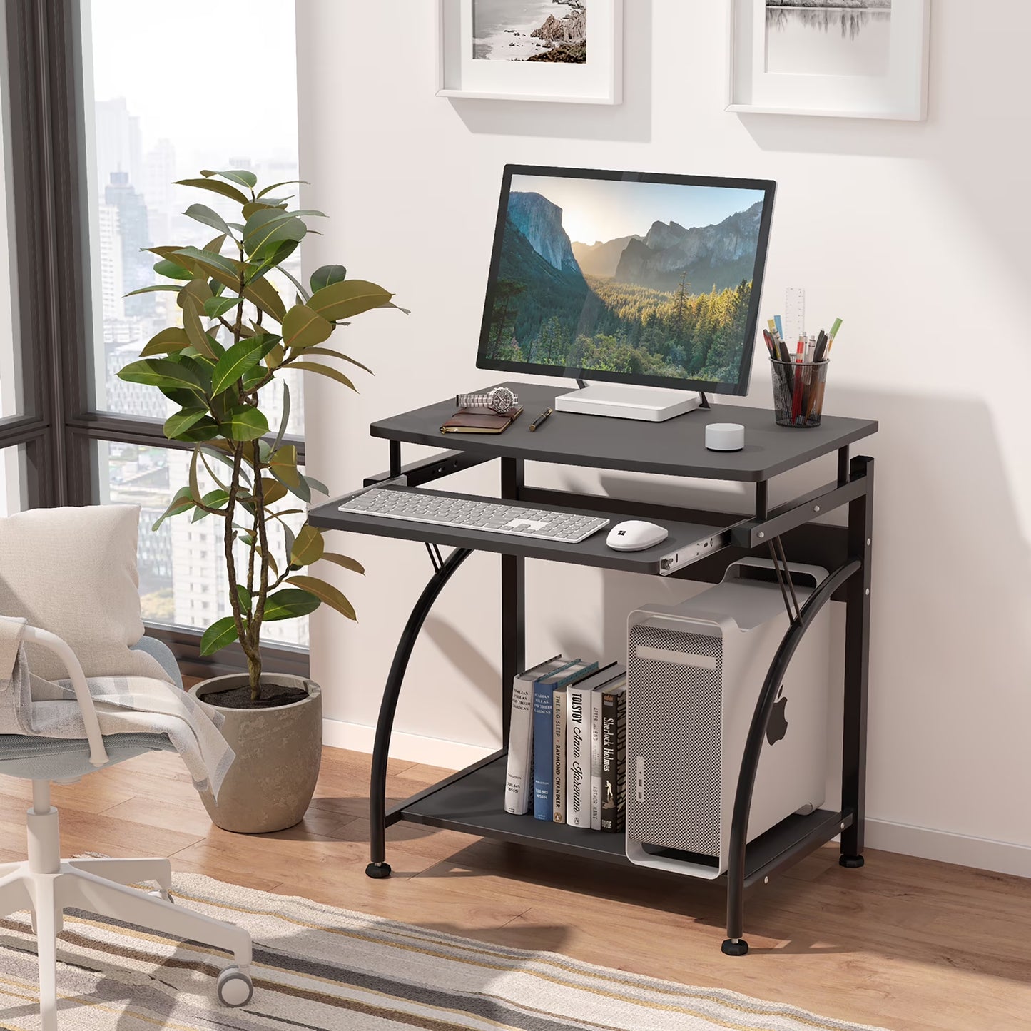 Computer Desk PC Laptop Writing Table Workstation Home Office Study Furniture