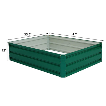 47"X35.5" Patio Raised Garden Bed Vegetable Flower Plant Dark Green New