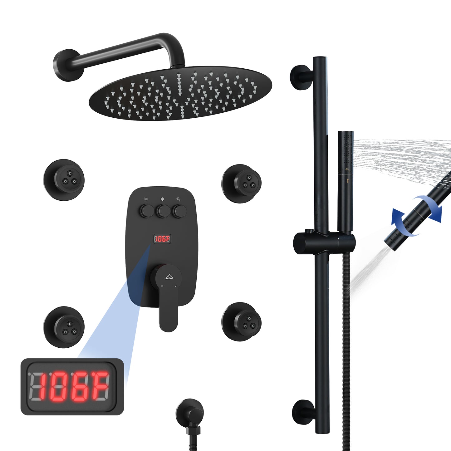 CASAINC Luxury Shower System Faucet