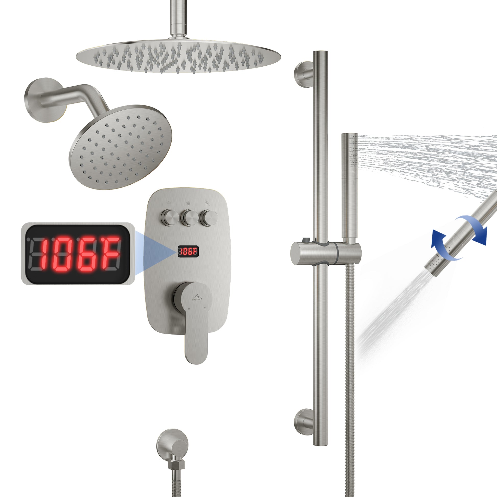CASAINC Luxury Shower System Faucet