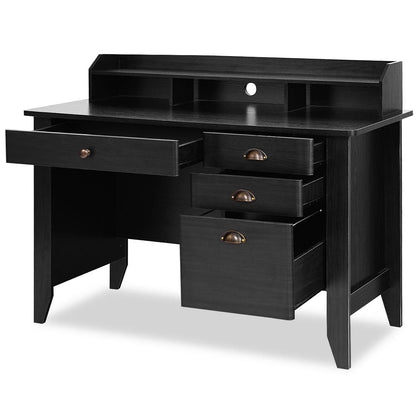 Computer Desk PC Laptop Writing Table Workstation Student Study Furniture Black
