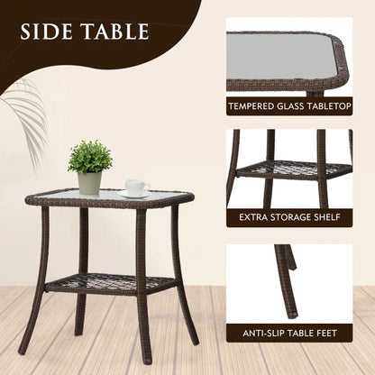 7-Piece Patio Furniture Set with Swivel Chair