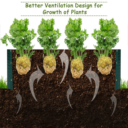 47"X35.5" Patio Raised Garden Bed Vegetable Flower Plant Dark Green New