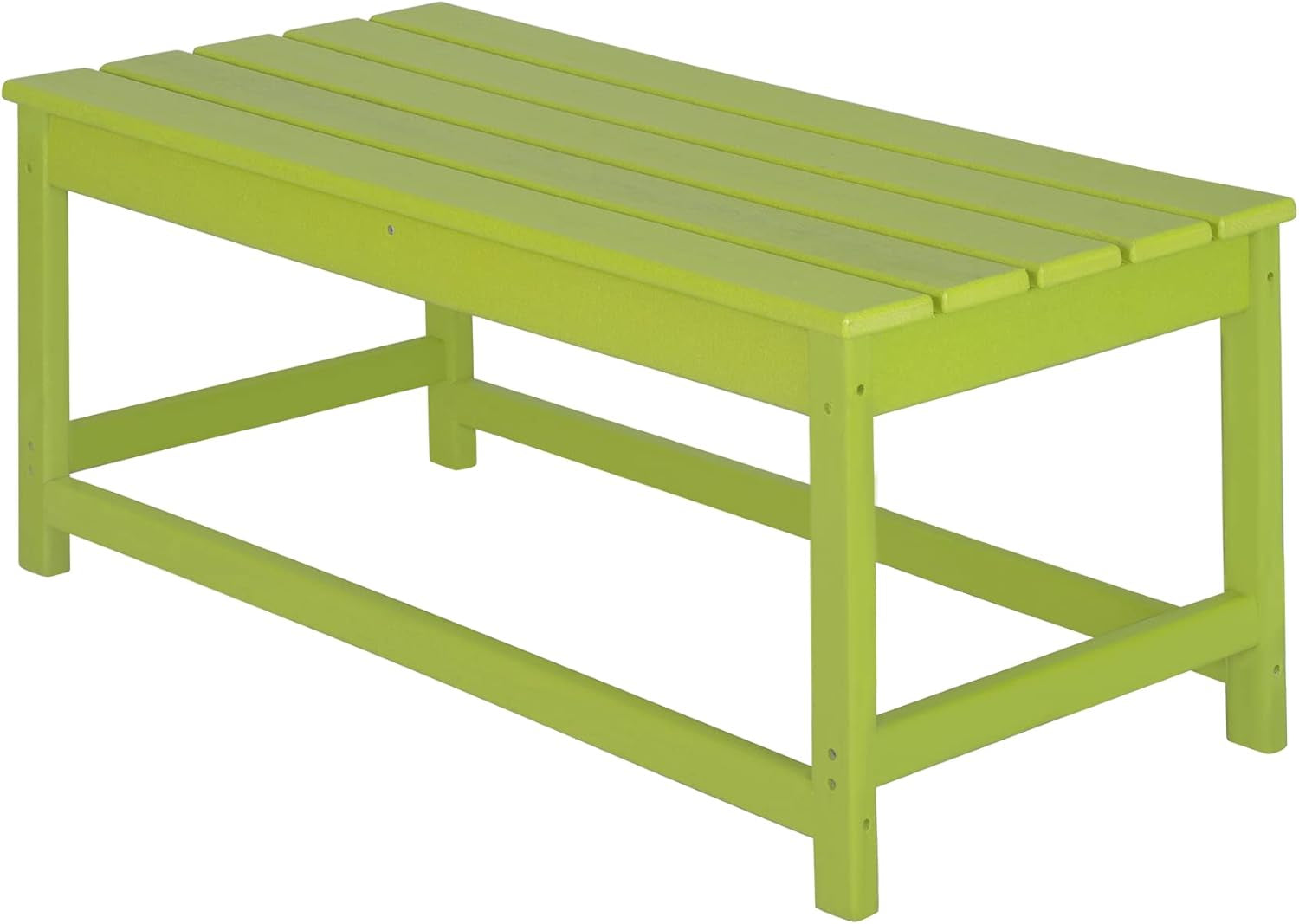 WO Home Furniture Adirondack Chairs Table Set of 3 PCS Outdoor Folding Chairs Coffee Table Weather/Uv Resistant for Lawn, Garden, Bon Fire, Balcony (Lime)