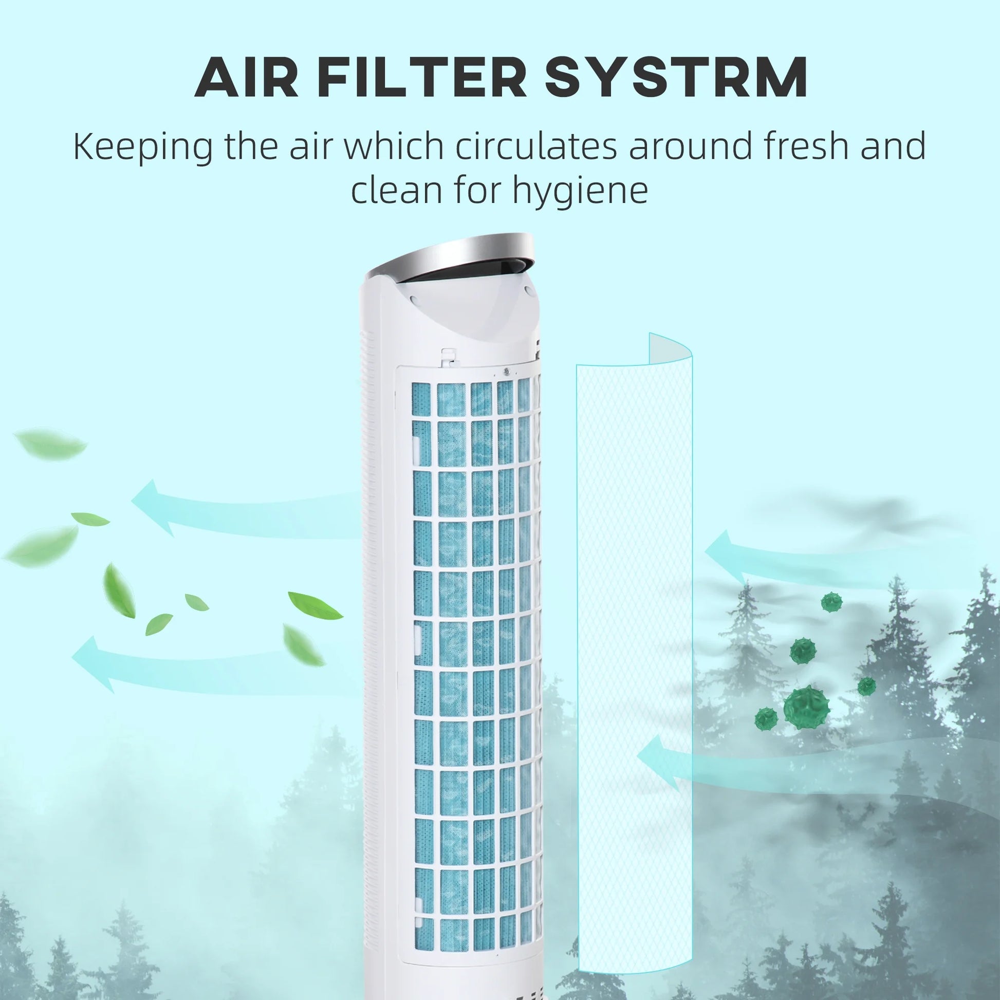 40" Portable Oscillating Air Cooler Fan for Home Office, 3-In-1 Standing Ice Floor Fan with Humidifier, 3 Modes, 3 Speeds, 8H Timer, Remote, LED Display, White
