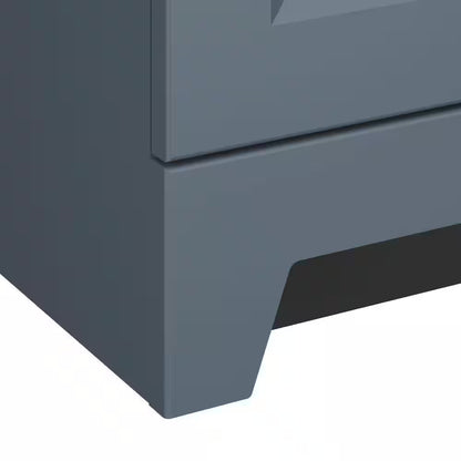 Brindle 24.5 In. W X 16.25 In. D X 33.8 In. H Single Sink Bath Vanity in Steel Blue with White Cultured Marble Top