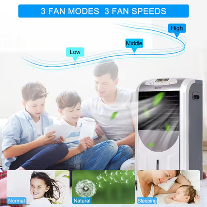 215 CFM Portable Evaporative Cooler Fan and Heater Humidifier