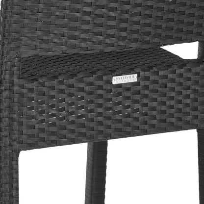 Bethel 29.5 In. Black Bar Stool